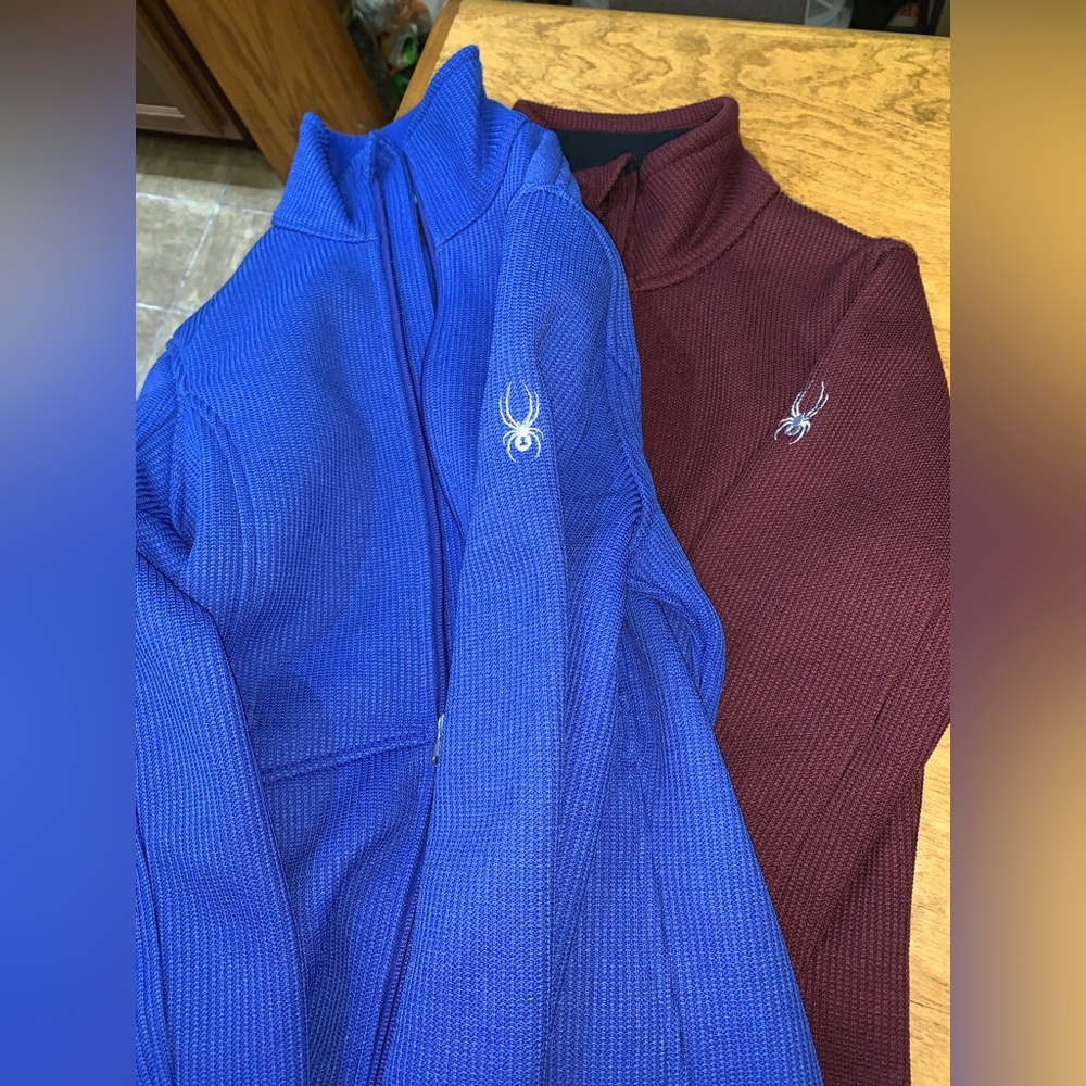 Spyder jackets wmns small blue & maroon